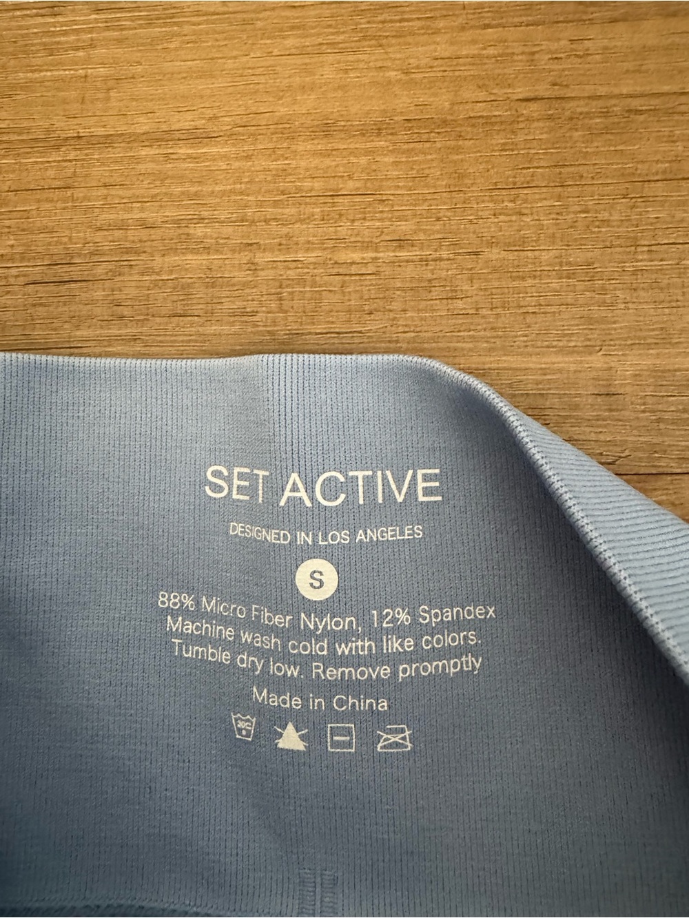 SET Active Blue Leggings EUC - Picture 3 of 3